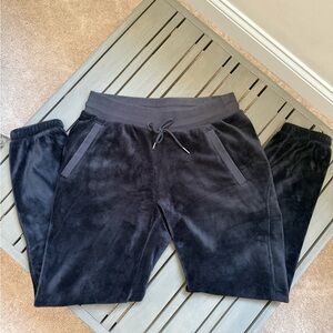 Athleta Black Velour Pants